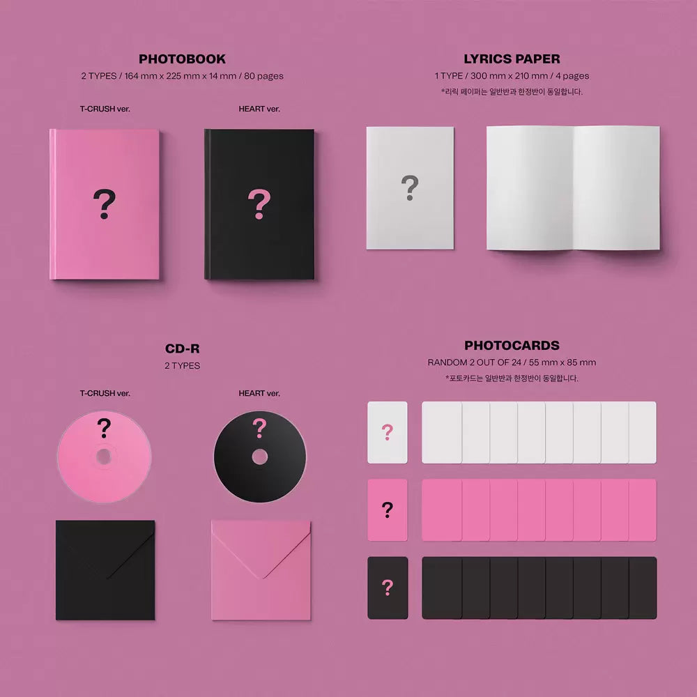 Stray Kids - MAXIDENT (Standard Edition) Album Heart (black)