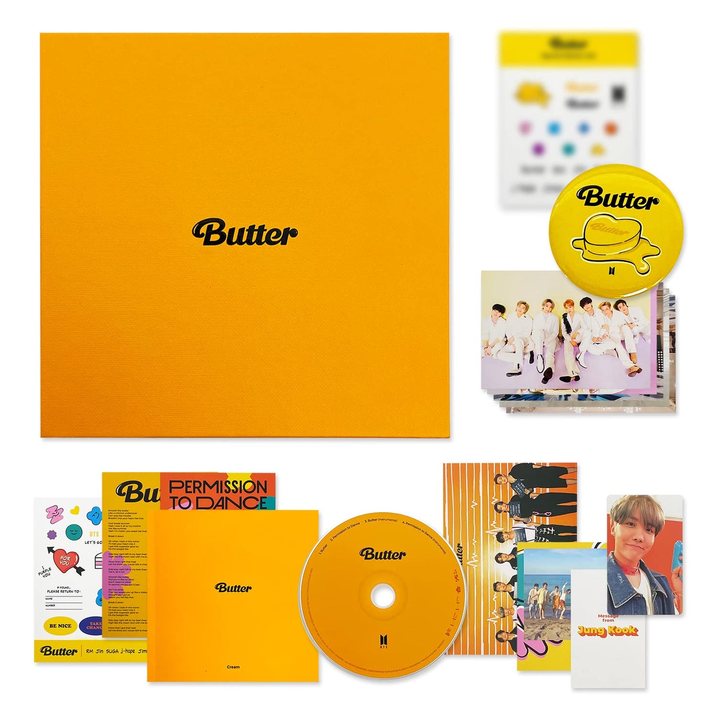 BTS - Butter Album Cream (yellow)