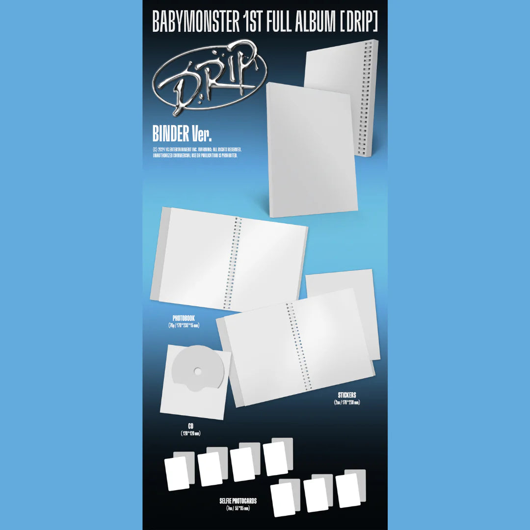 BABYMONSTER - 1st Full Album 'DRIP' (Binder ver.)